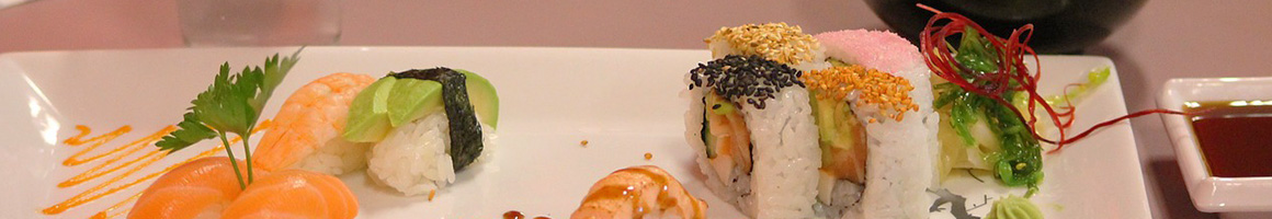 Eating Japanese Sushi at Tsukiji Fusion Sushi - Katy restaurant in Katy, TX.